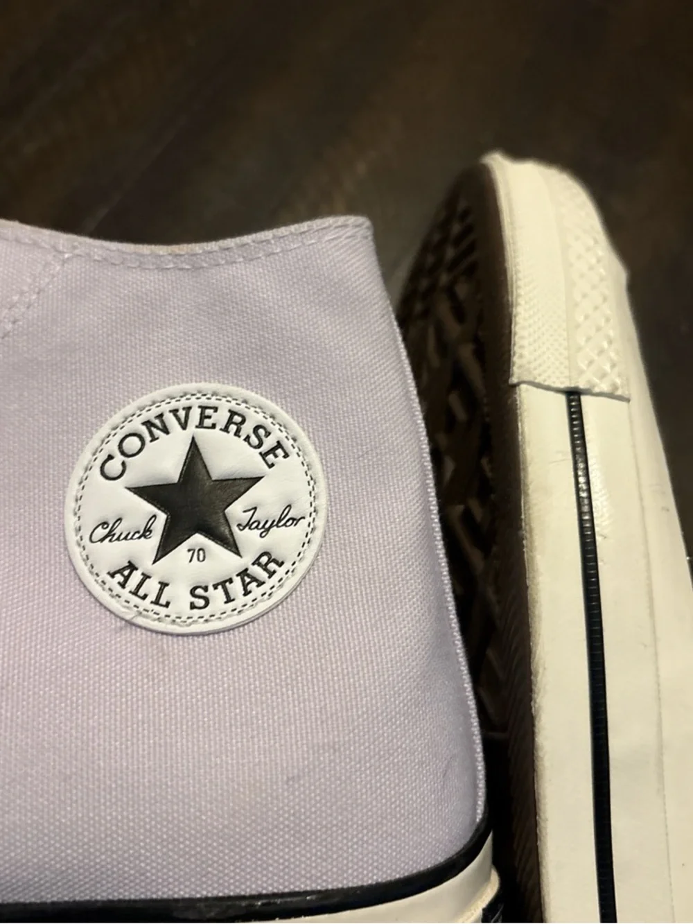 Converse Chuck Taylor All Star High Top Sneakers in Light Lavender - Picture 5 of 8